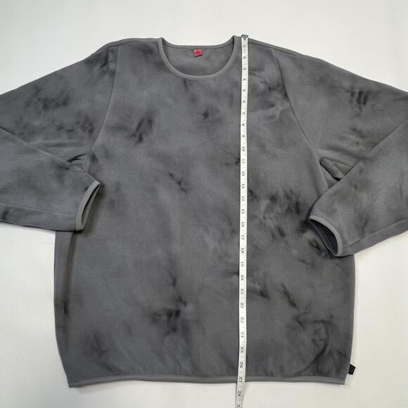 Lululemon Sweatshirt Mens Extra Large Gray Fleece Tie Dye Pullover Crewneck Soft - Picture 6 of 8